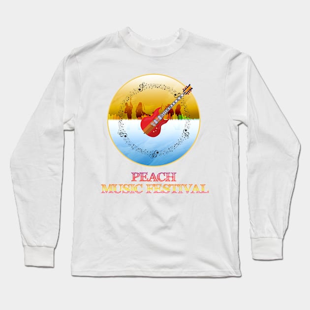 Peach Music Festival Long Sleeve T-Shirt by smkworld